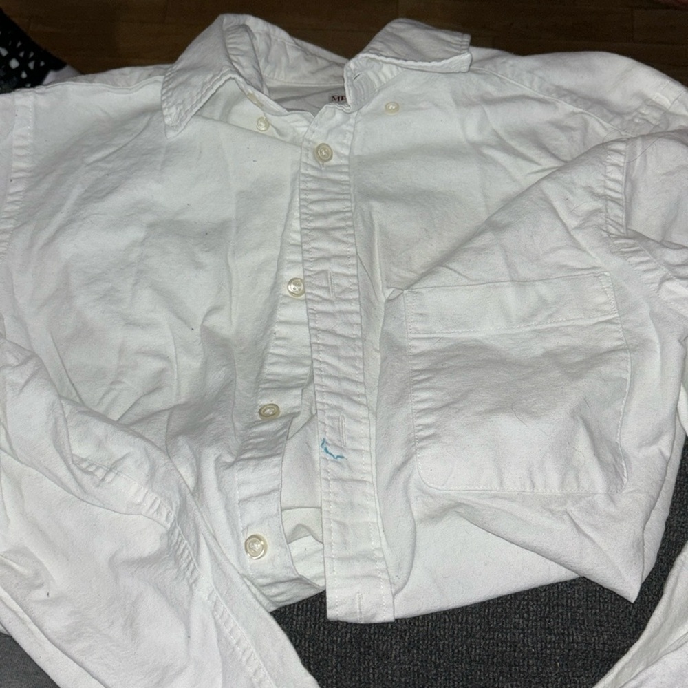 White button down